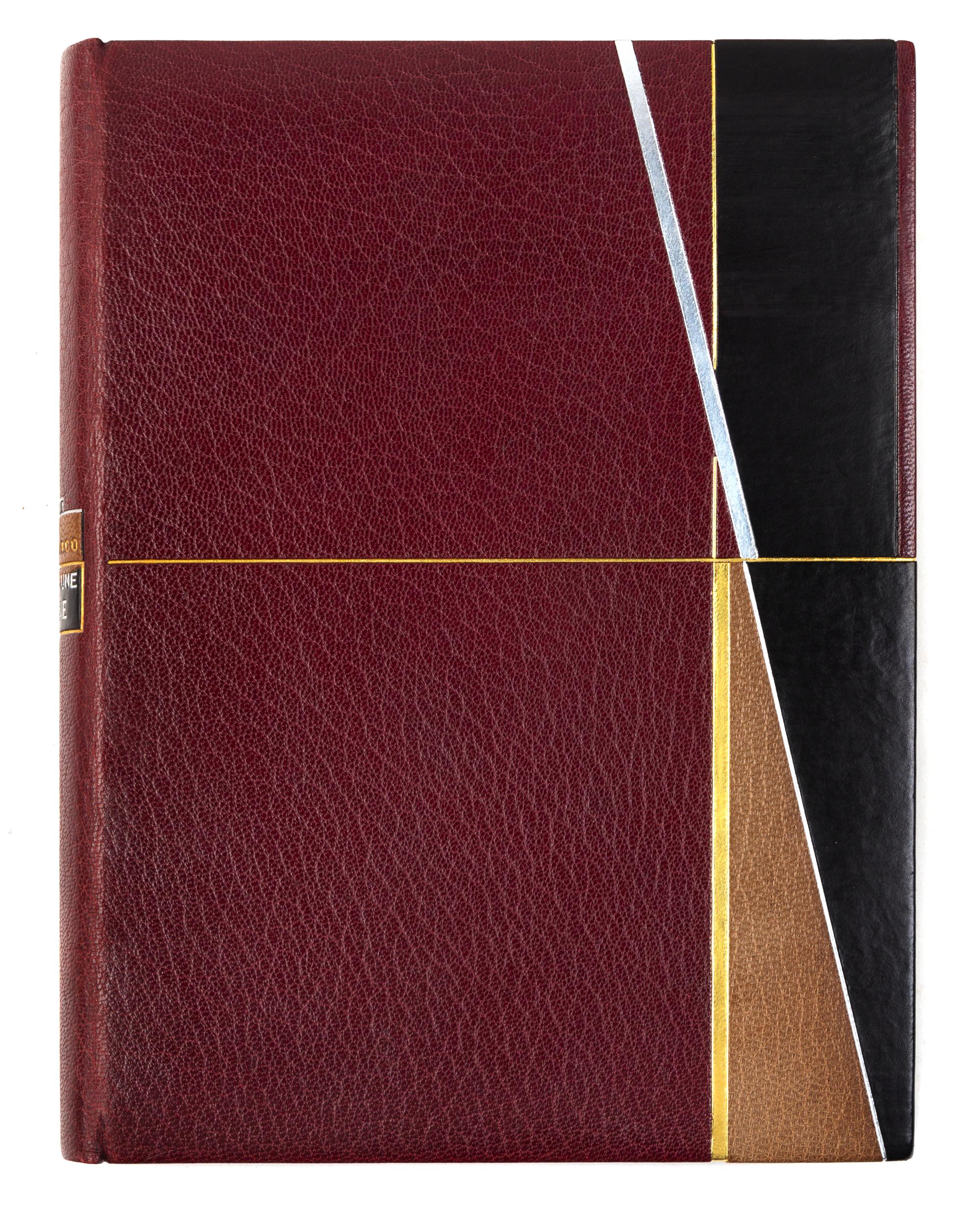 [BINDINGS]. [LÉOTARD, GENEVIÈVE - BINDER]. A group of 2 works in fine Art Deco bindings by Léotard.
