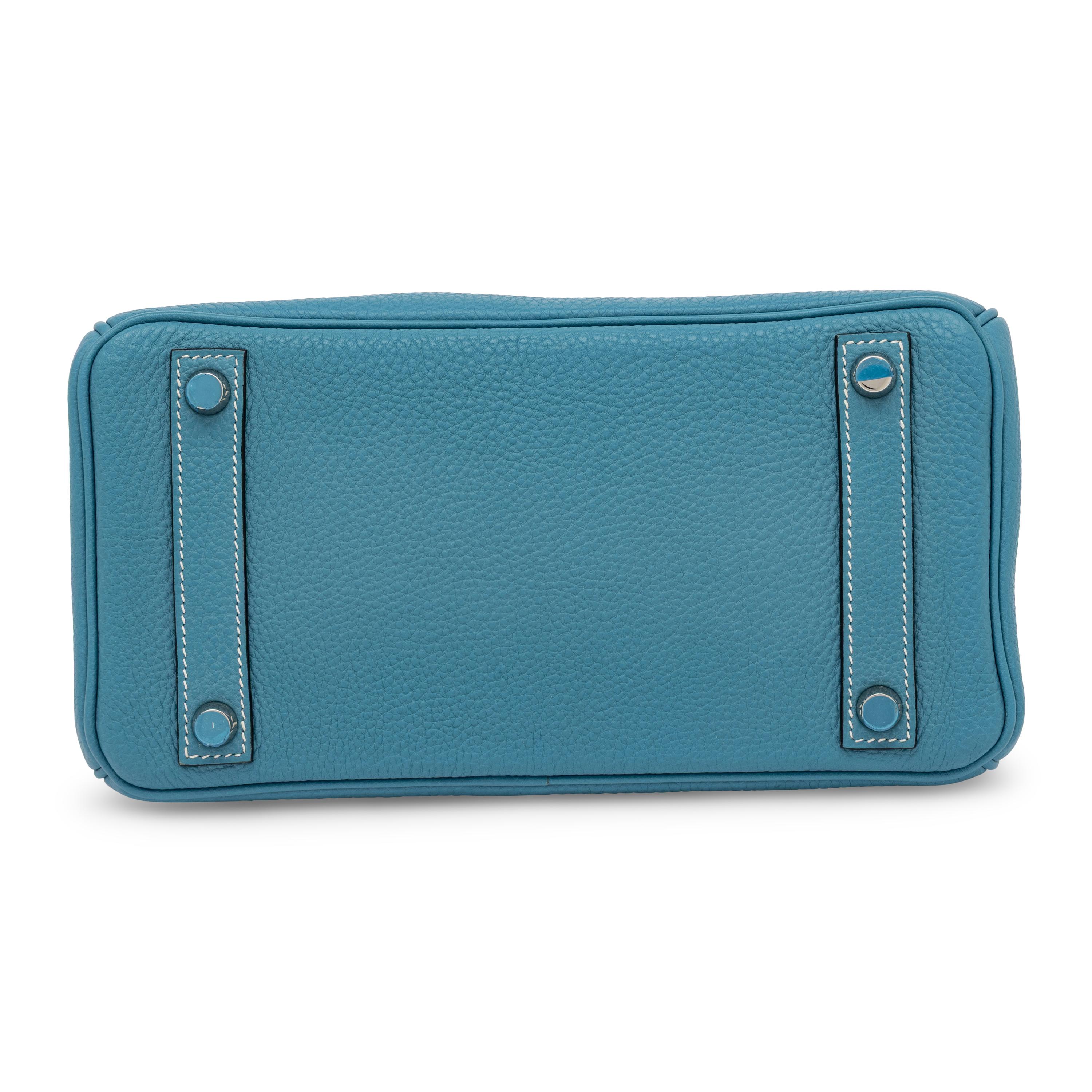 Hermès, Birkin 25 in Bleu Jean Togo