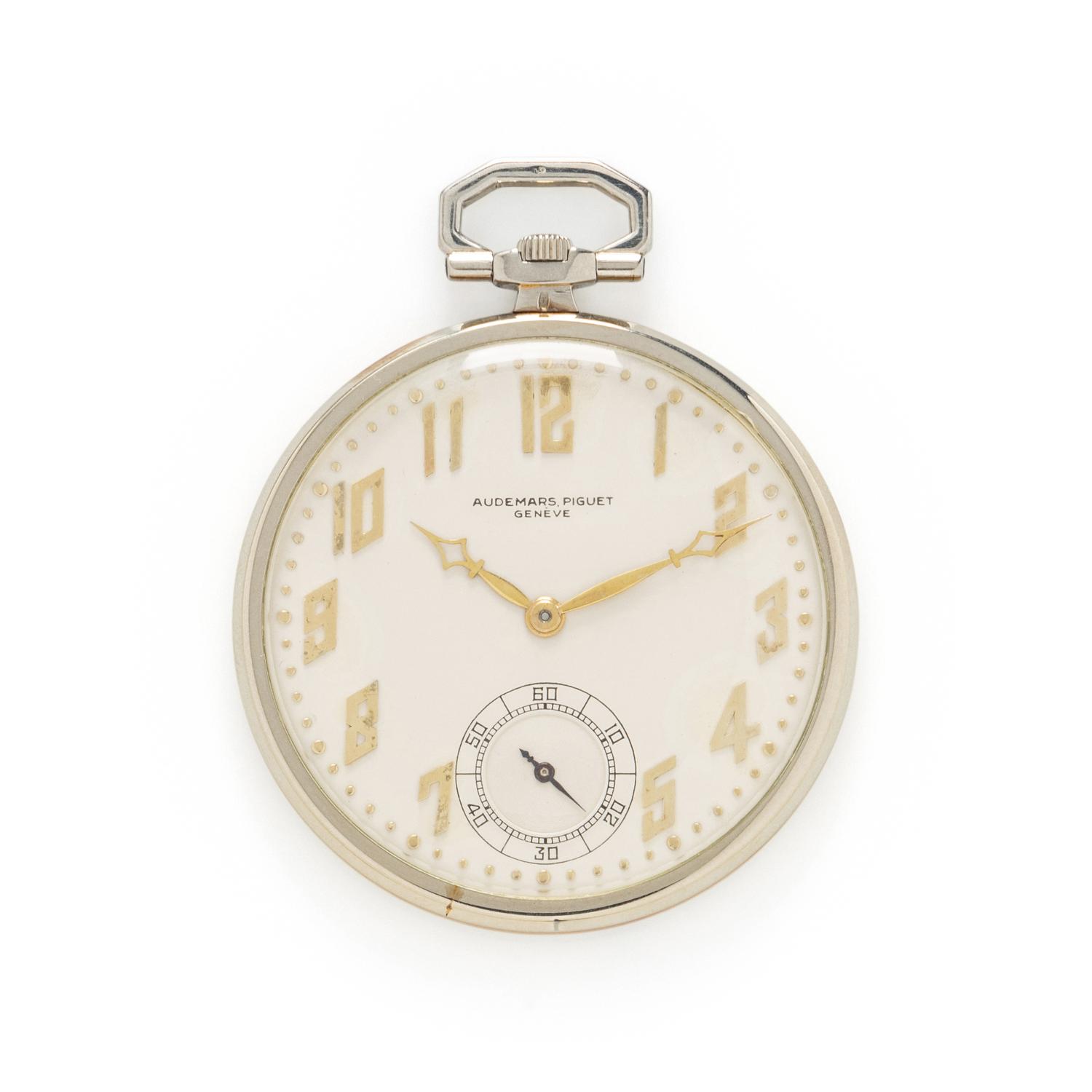 AUDMARS PIGUET, 18K BICOLOR GOLD POCKET WATCH
