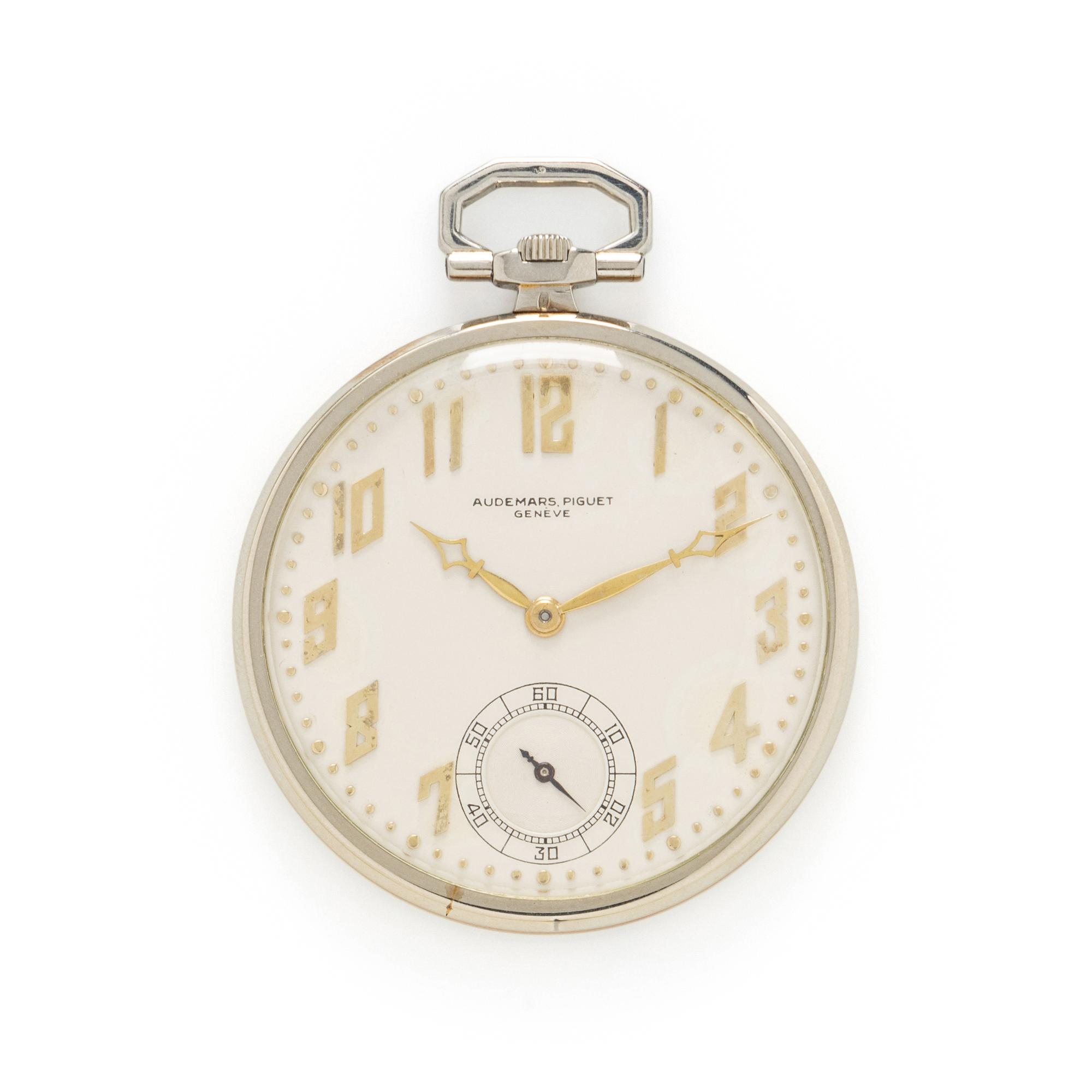 AUDMARS PIGUET, 18K BICOLOR GOLD POCKET WATCH