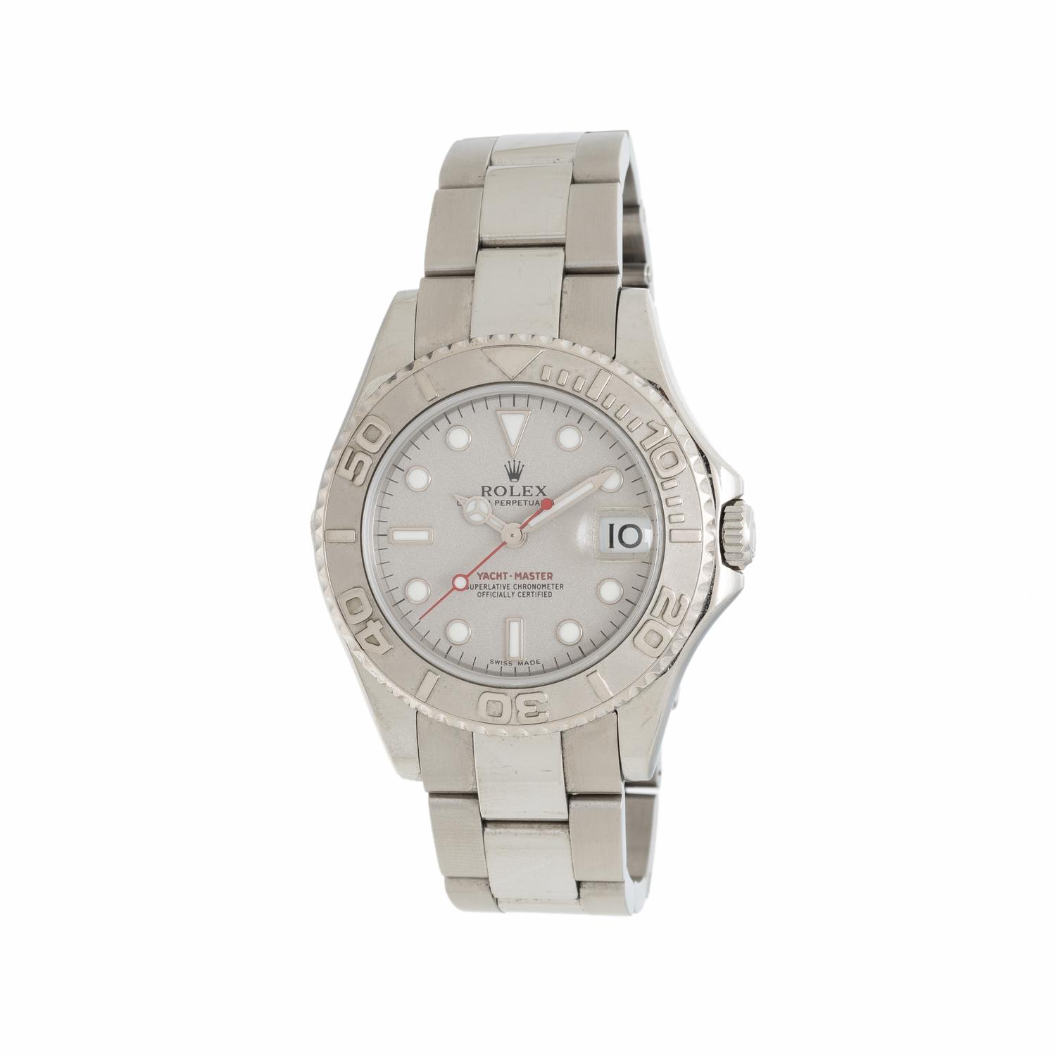 Rolex, Ref. 168622, Stainless Steel and Platinum 'Yacht-Master' Watch