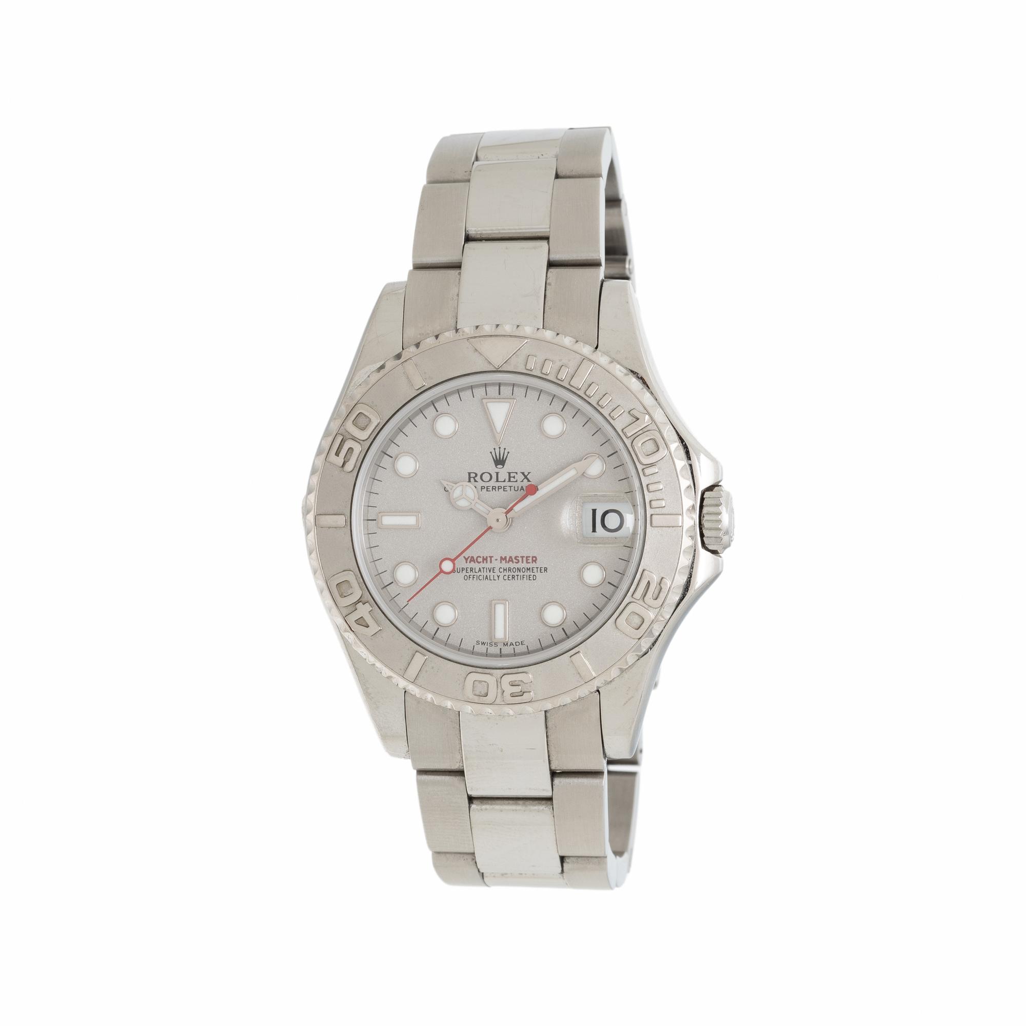 Rolex, Ref. 168622, Stainless Steel and Platinum 'Yacht-Master' Watch