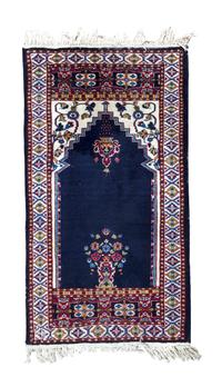 A Persian Wool Prayer Rug 4 feet 2 inches x 2 feet 8 inches.