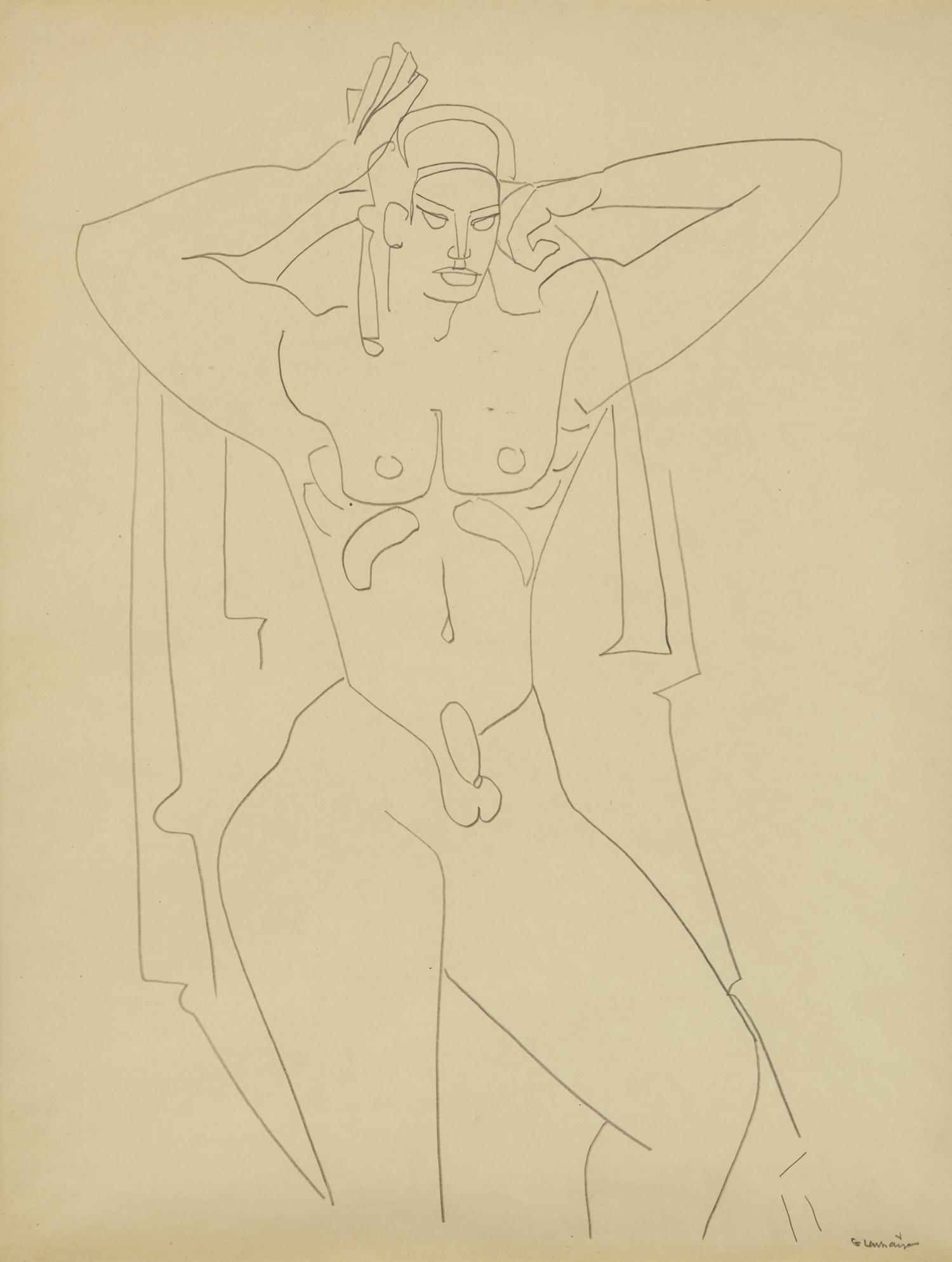 Male Nude , c. 1932