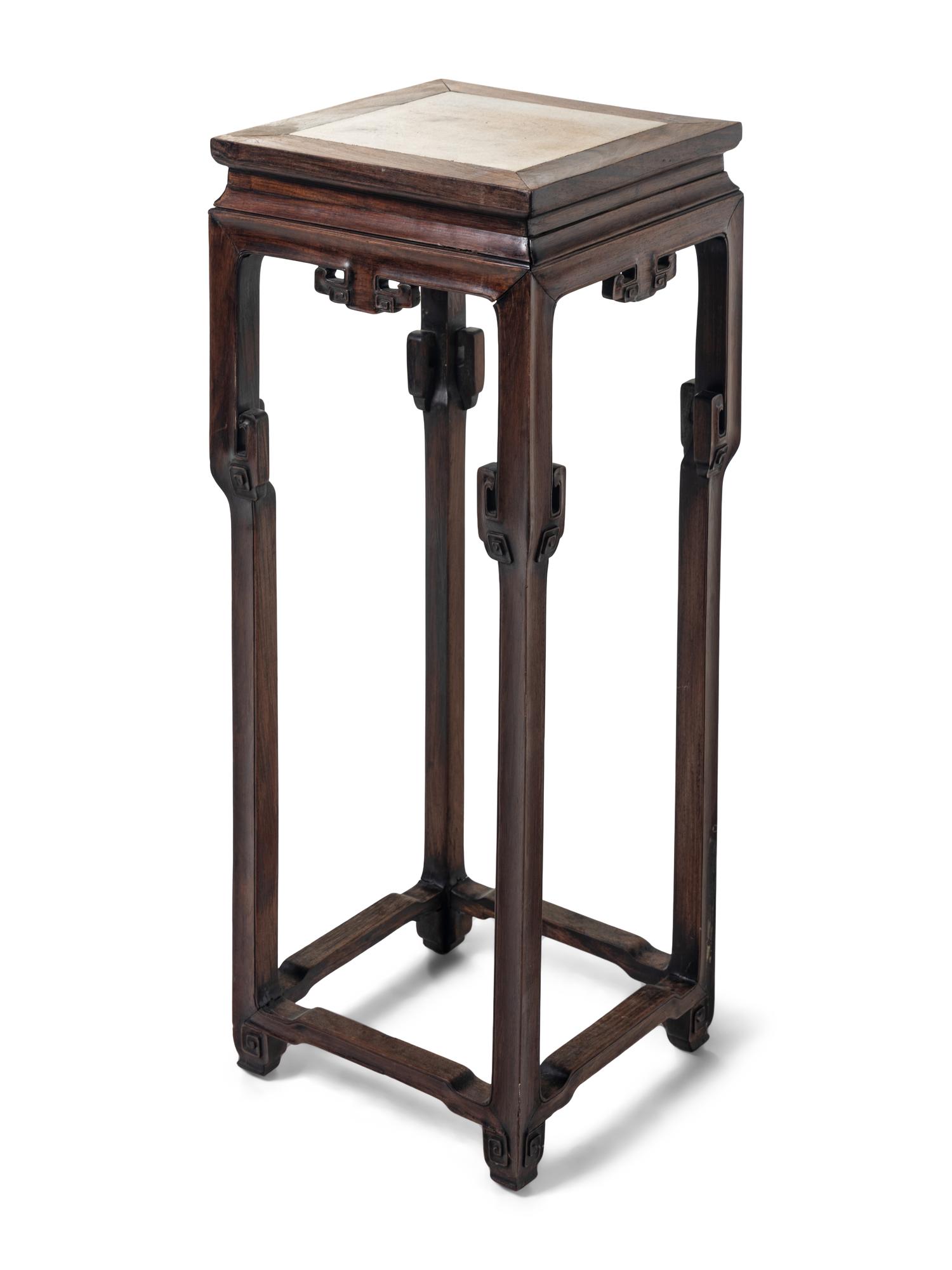 Two Chinese Hardwood Side Stands
