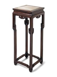 Two Chinese Hardwood Side Stands