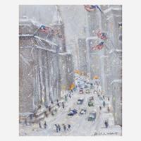 Christopher Willett (American, B. 1959) New York City Blizzard