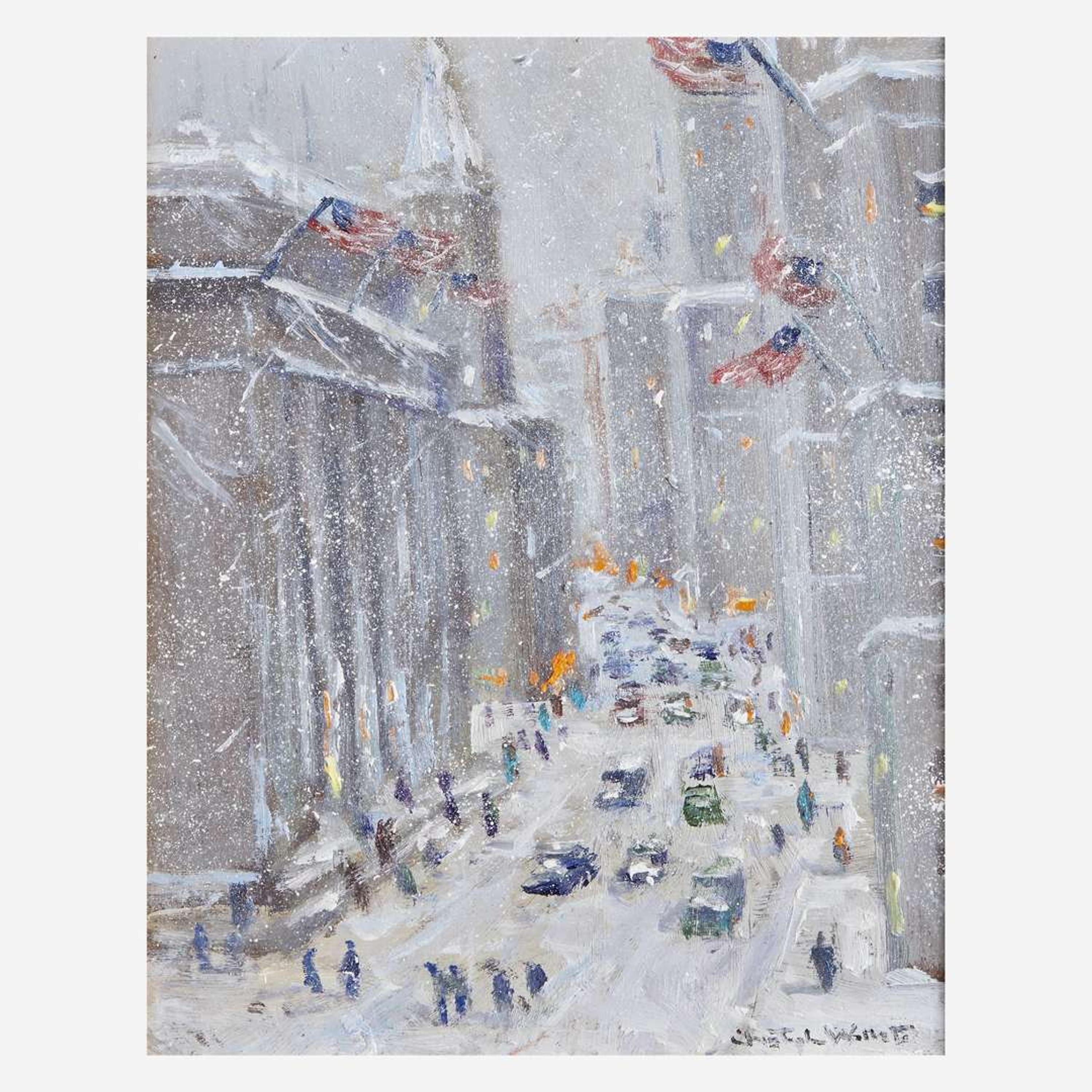Christopher Willett (American, B. 1959) New York City Blizzard