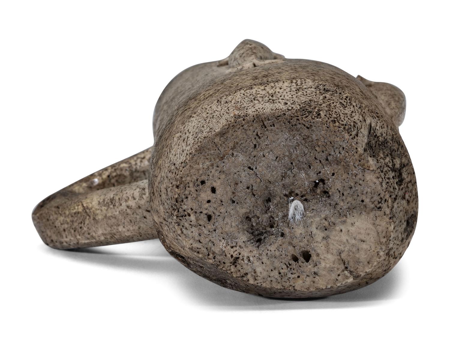 Alaskan Native Carved Whalebone Cup