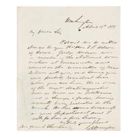DOUGLAS, Stephen Arnold (1813-1861). A group of 14 documents and letters relating to Douglas's legal and political career, ca 1834-1857, comprising:
