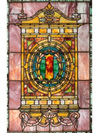 Arts and Crafts Leaded Glass Window, Circa 1900-1915…
