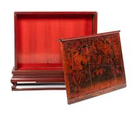 A Chinese Lacquered Table Screen