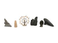 A Collection of Inuit Carved Stone and Bone Sculptures
