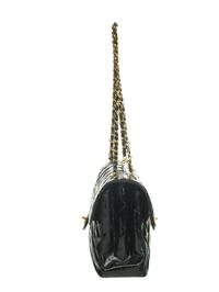 CHANEL, PATENT DOUBLE-SIDED FLAP BAG