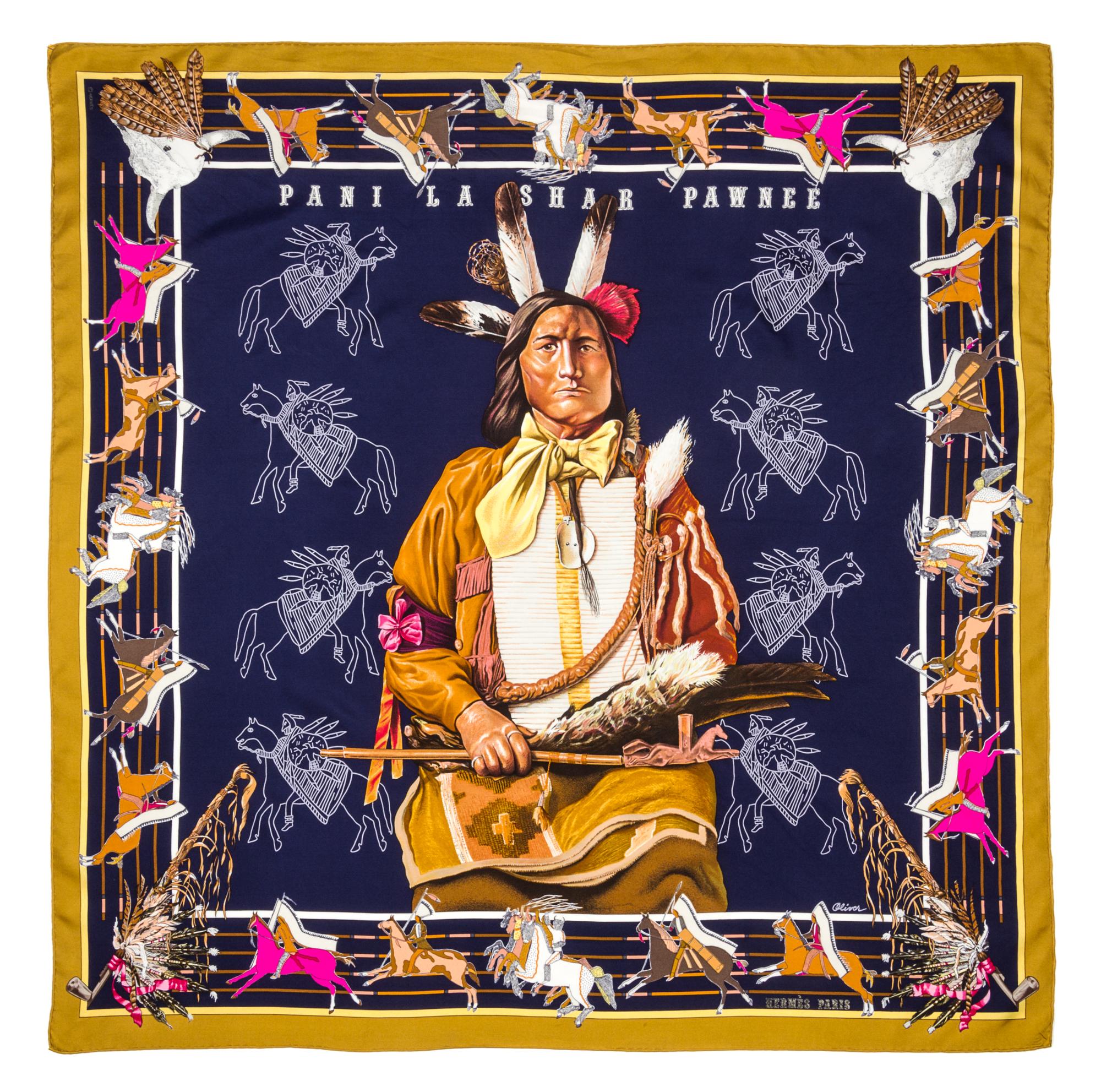 An Hermes 90cm Silk Scarf, 36"x36".