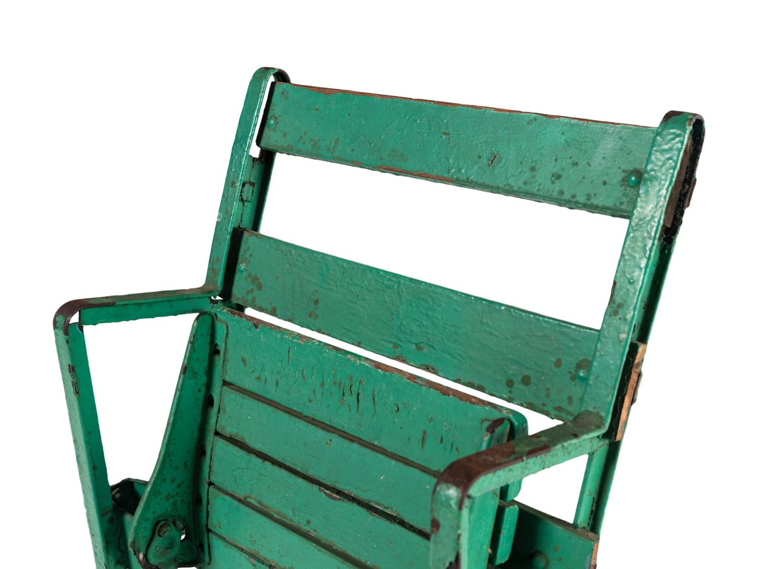 A Vintage Chicago White Sox Comiskey Park Stadium Seat Chair