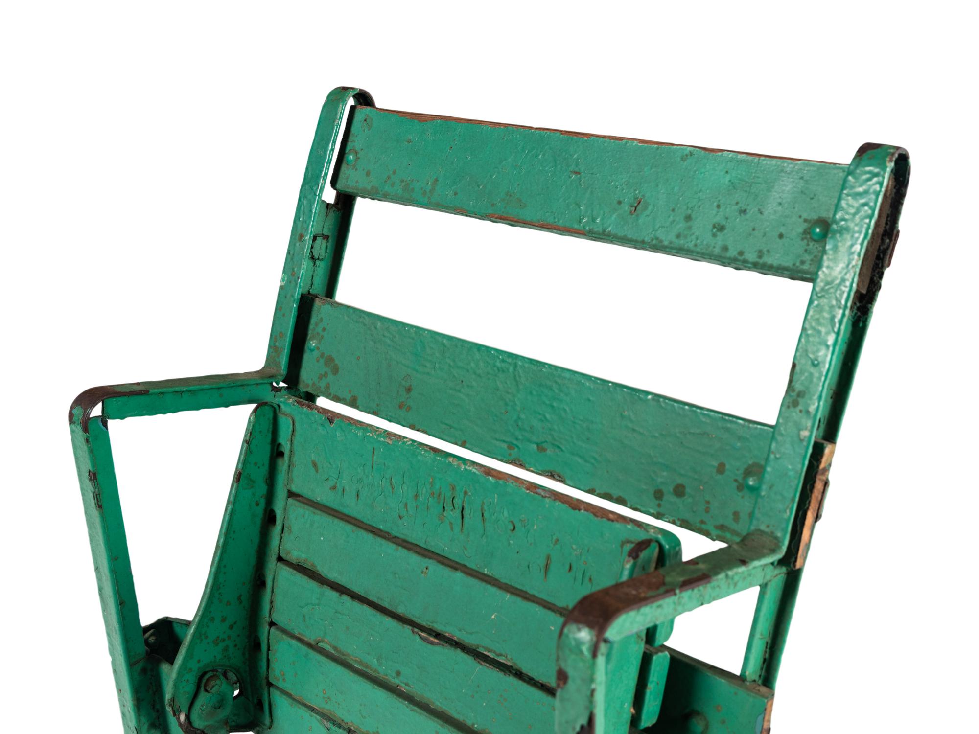 A Vintage Chicago White Sox Comiskey Park Stadium Seat Chair