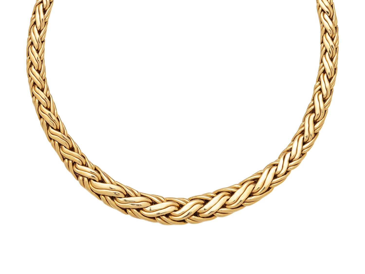 TIFFANY & CO., YELLOW GOLD NECKLACE