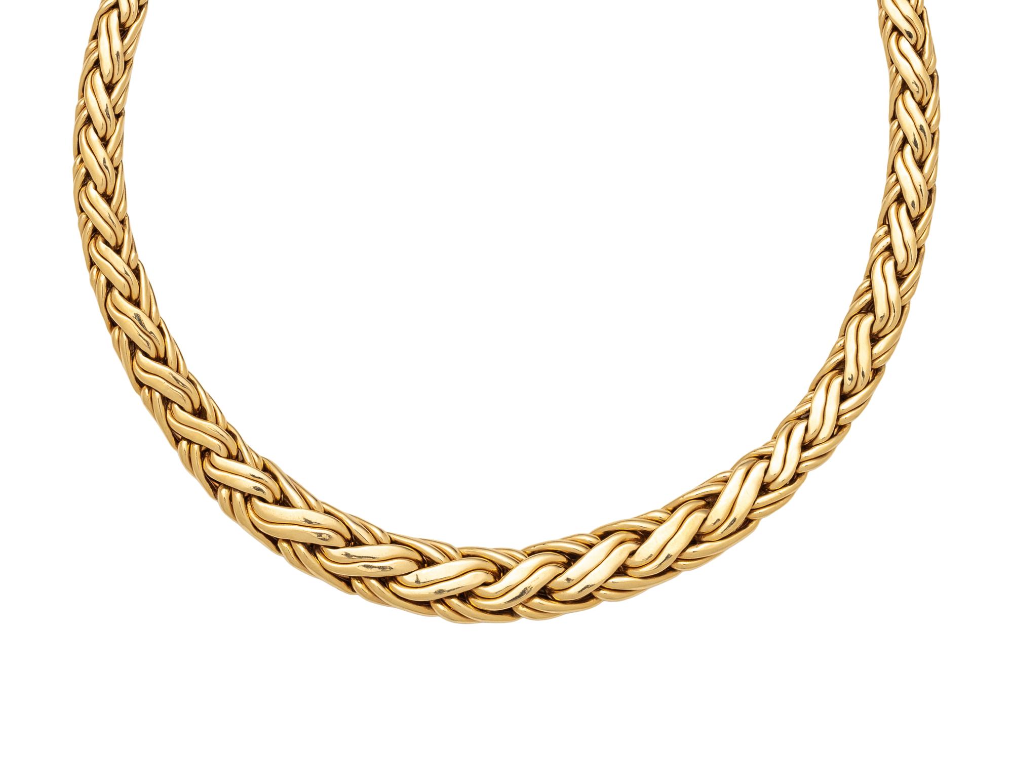 TIFFANY & CO., YELLOW GOLD NECKLACE