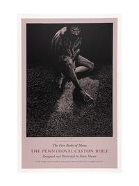 [POSTERS]. 3 silkscreen promotional posters for the Pennyroyal Caxton Bible. North Hatfield, MA and New York City: Pennyroyal Caxton Press, 1999. Each 38 1/4 x 24 1/4 in. LIMITED EDITIONS, each one of 50 copies, each signed by Moser. Comprises posters for The Books of the Prophecy , The Five Books of Moses and The Books of the New Testament .