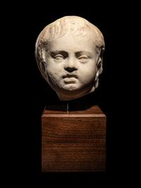 A Roman Marble Portrait Head of Eros