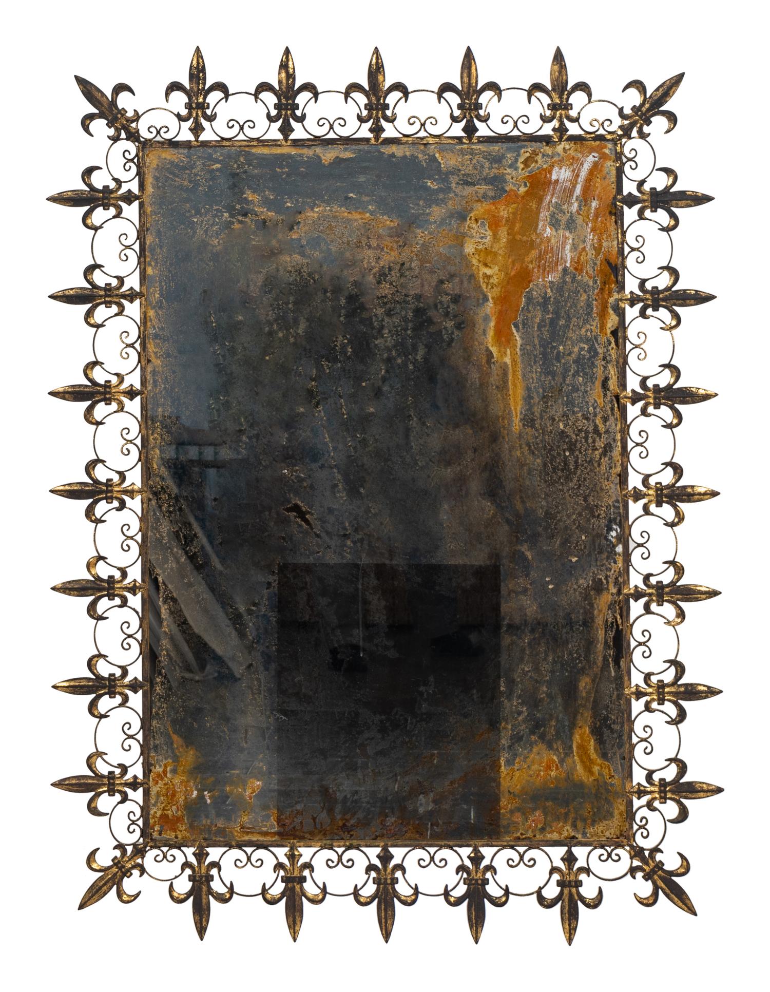 A Pair of Contemporary Iron-Work Mirrors