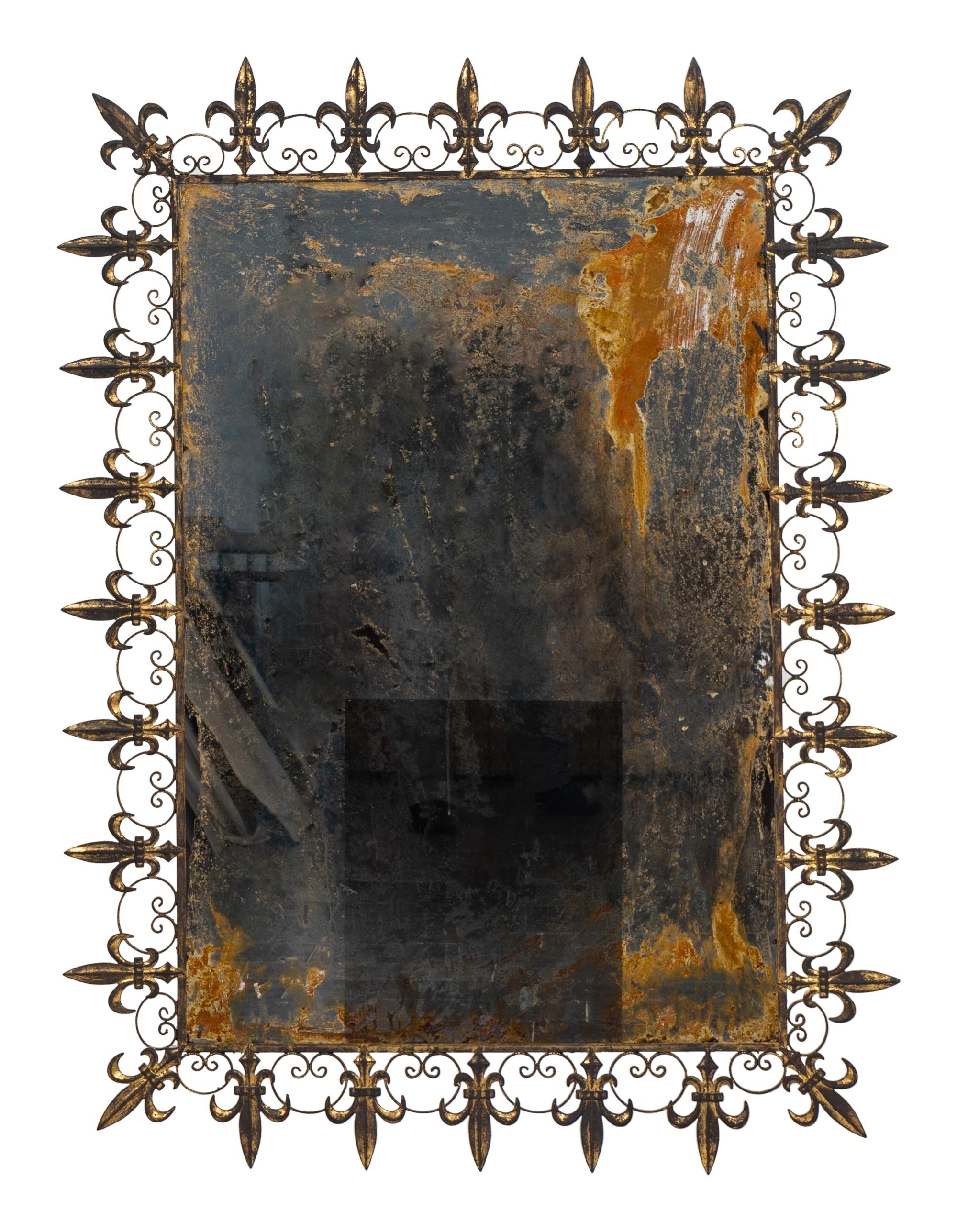 A Pair of Contemporary Iron-Work Mirrors