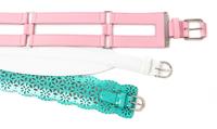 A Group of Three Oscar de la Renta Leather Belts,