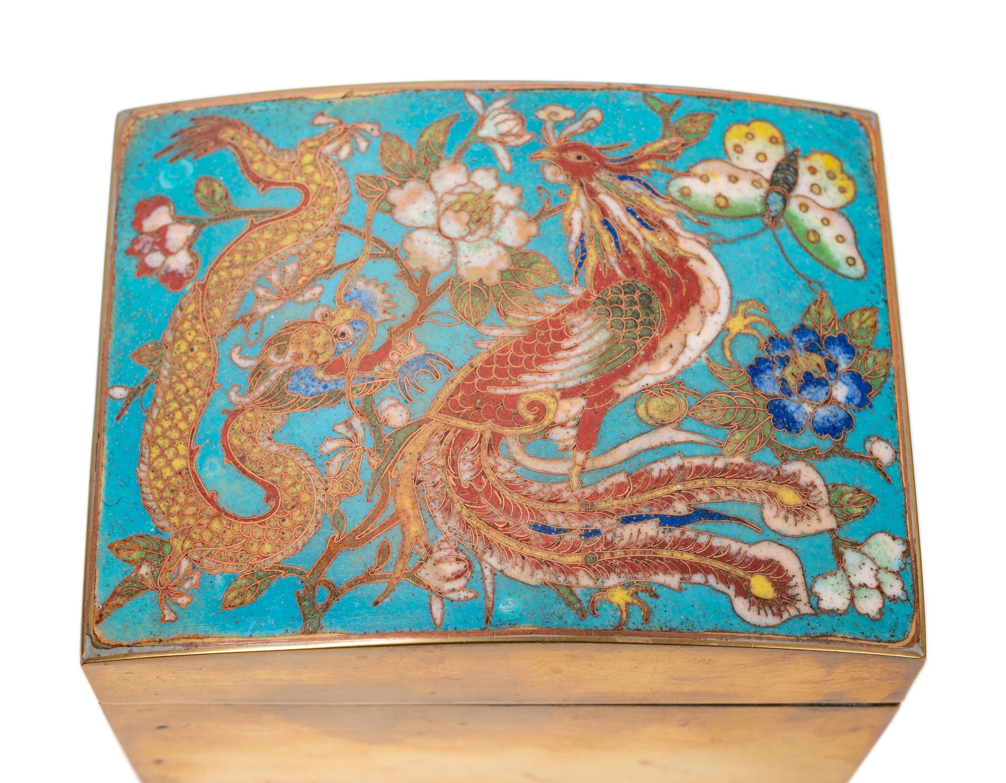 13 Chinese and Japanese Cloisonné Enamel Rectangular Boxes