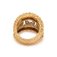 BICOLOR GOLD AND DIAMOND RING