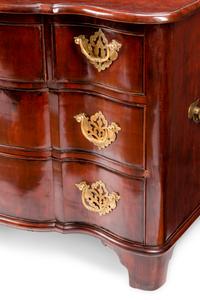 A Continental Bronze Mounted Mahogany Chest of Drawers