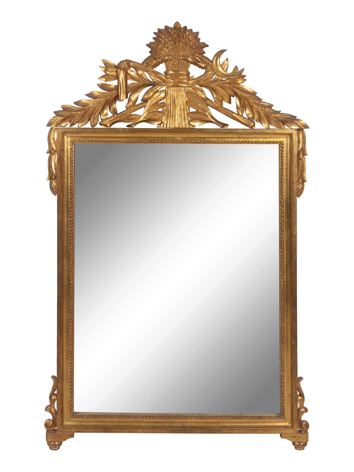A Louis XVI Style Giltwood Mirror