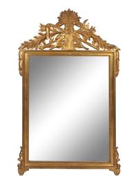 A Louis XVI Style Giltwood Mirror