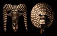 Two Mossi Wood Masks