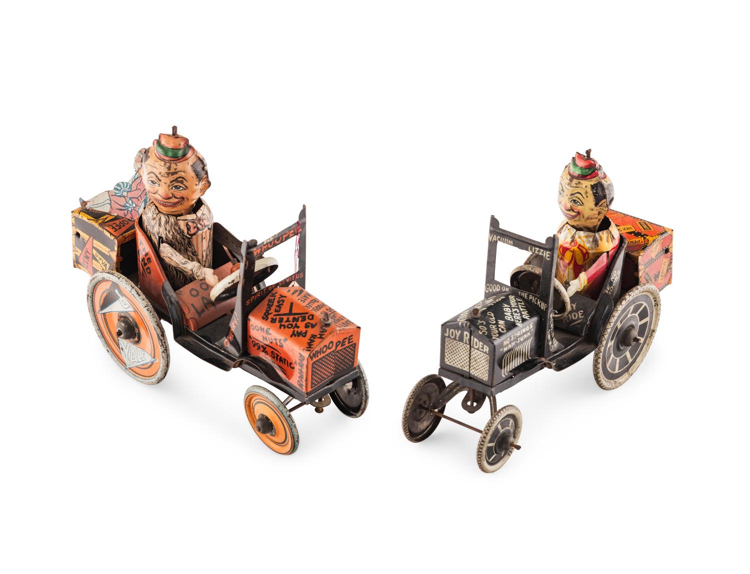 Two Marx Tin Lithograph Toy Cars