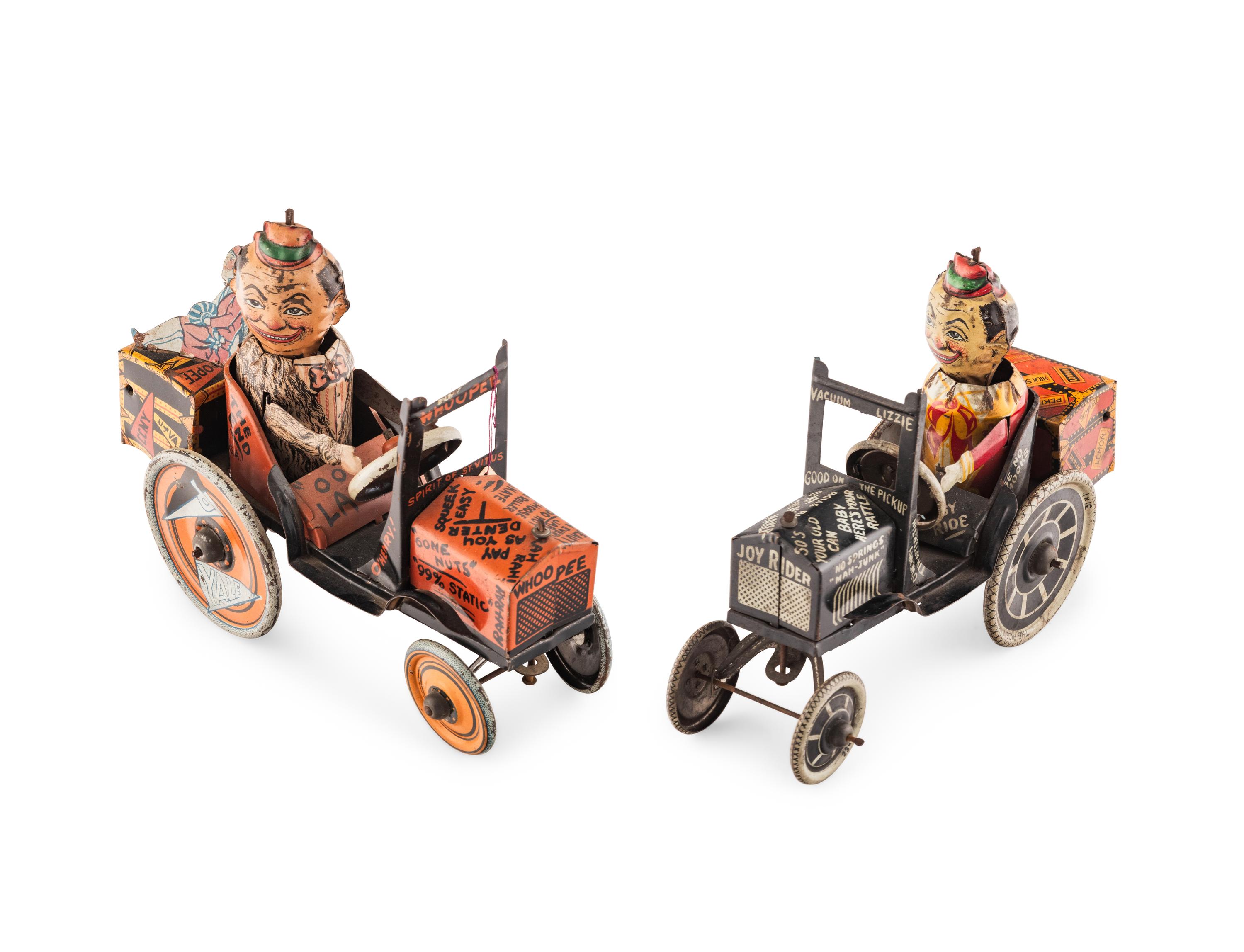 Two Marx Tin Lithograph Toy Cars