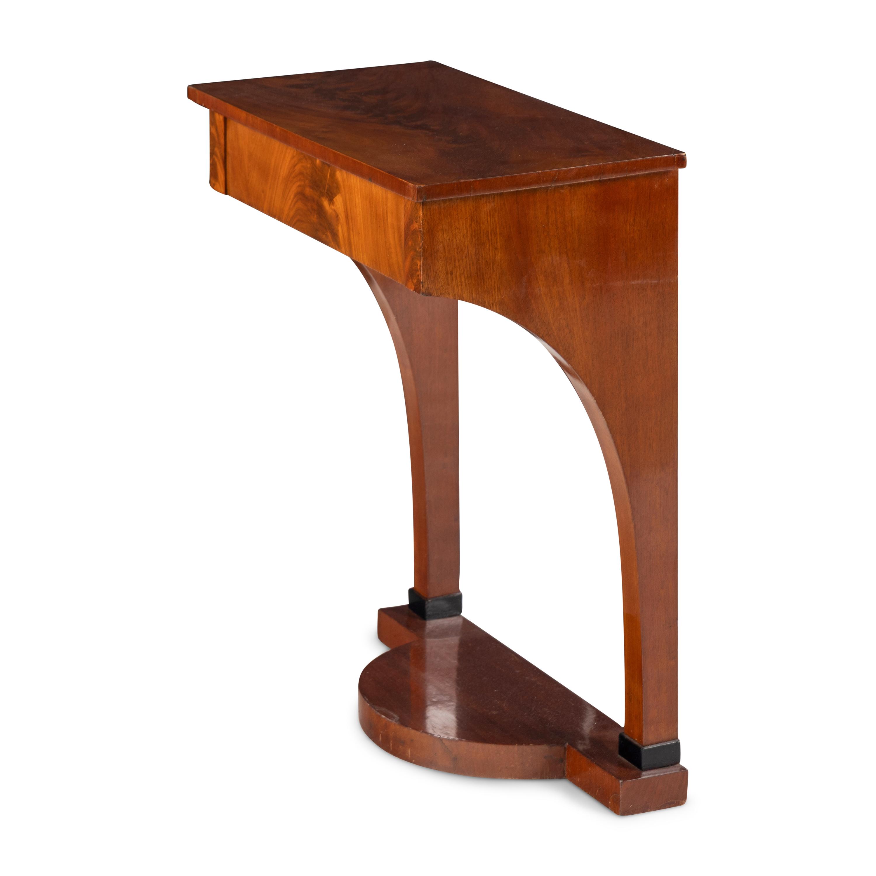 A Biedermeier Mahogany Console Table