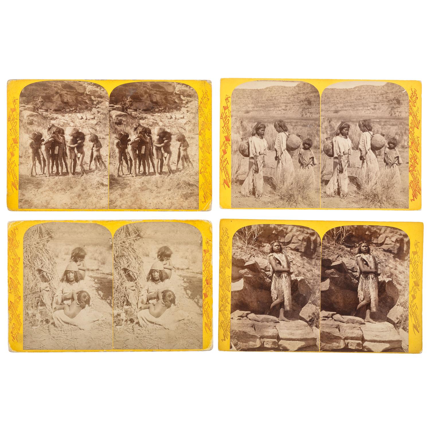 [WESTERN AMERICANA]. HILLERS, John Karl (1843-1925) & BEAMAN, Elias Ocott (active 1870s), photographers. A set of 55 Powell Survey stereoviews from the series Indians of the Colorado Valley . Various publishers, ca 1874.