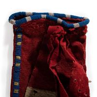 Sioux Beaded Trade Wool Tobacco Bag