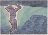 Six works: Arising, 1967; Creation of Adam , 1967; From the Primeval Pit, 1967; Earth People, 1966; Earth People, 1966; and People of the Sun, 1966