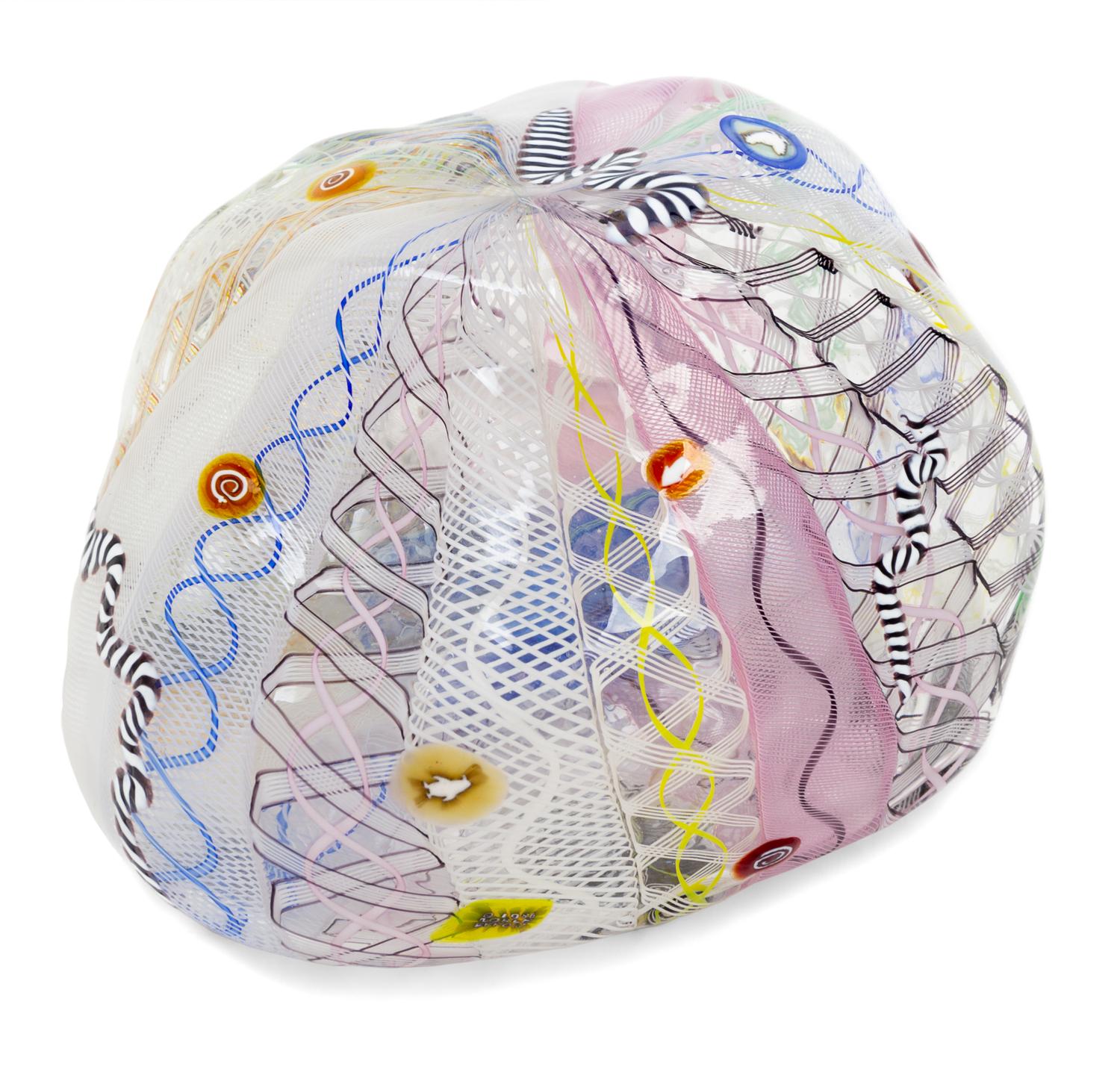 Ro Purser, Attribution, (American, 20th Century), Hollow Millefiori Paperweight