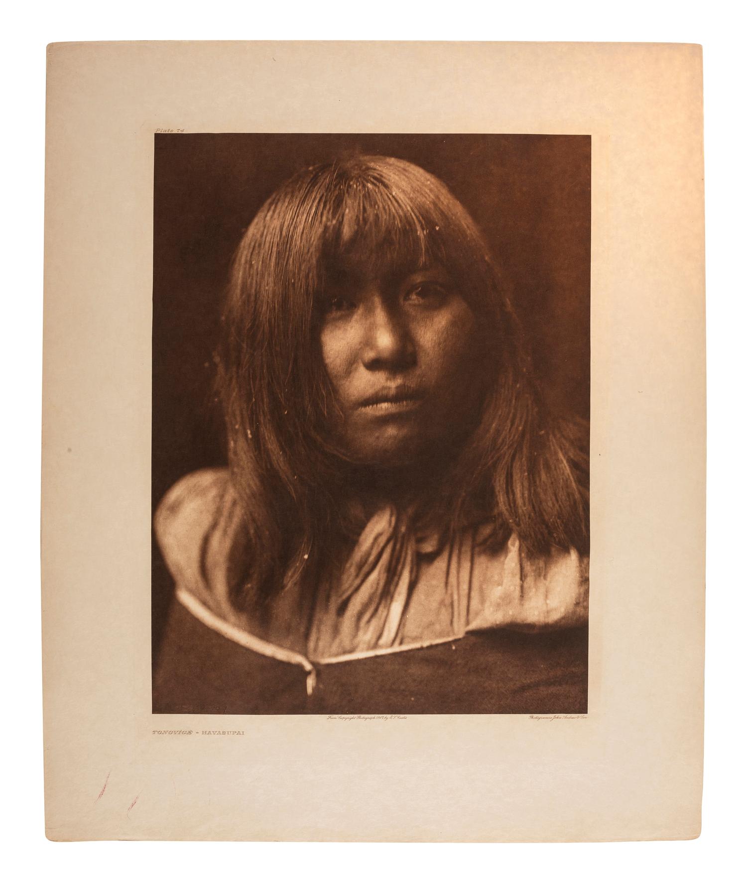 CURTIS, Edward (1868-1952). A group of 18 photogravure portraits.