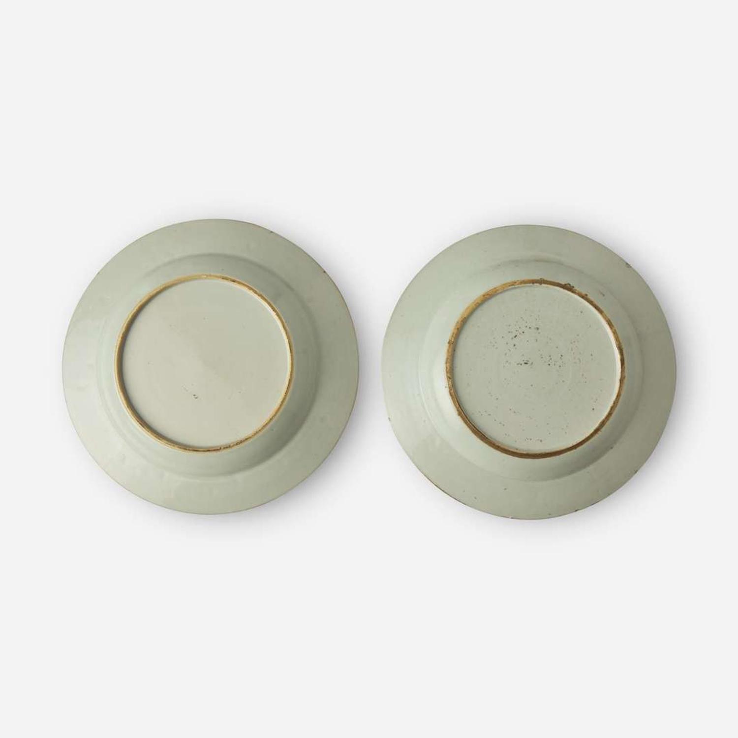A pair of finely-decorated Chinese export porcelain “Meiren” dishes 粉彩美人盤 Qing dynasty, Yongzheng/Qianlong ? ?????