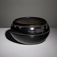 Stella Chavarria (Santa Clara, b. 1939) — Carved Blackware Pottery Jar