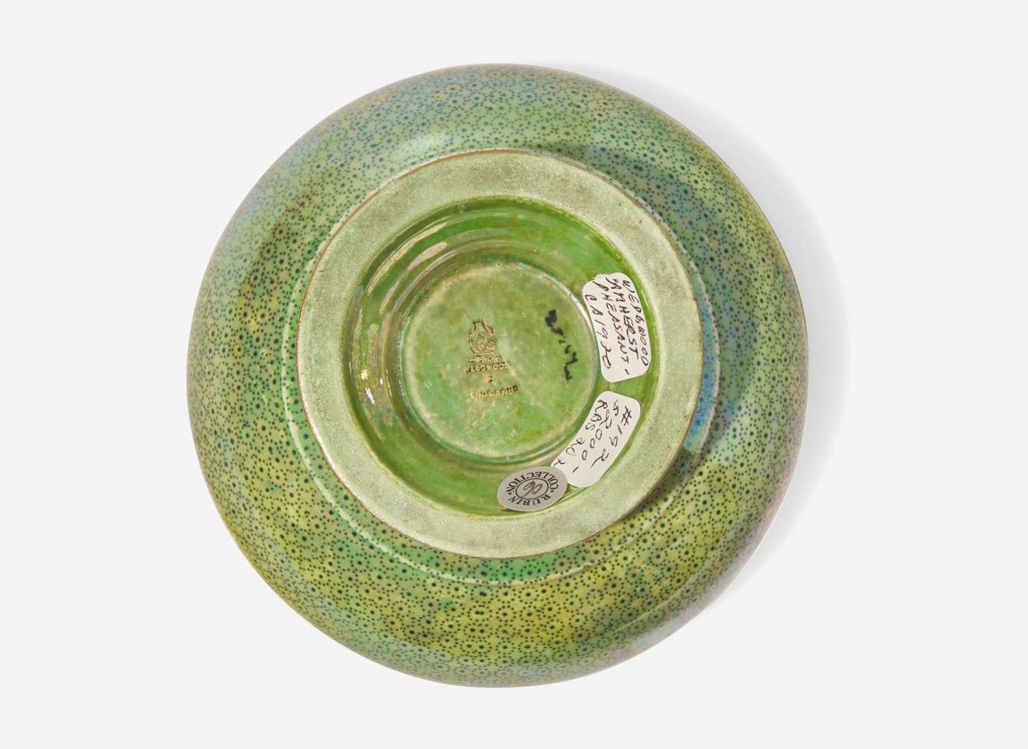 A Wedgwood Fairyland Lustre Amherst Pheasant Footed Bowl, UK, 1920s