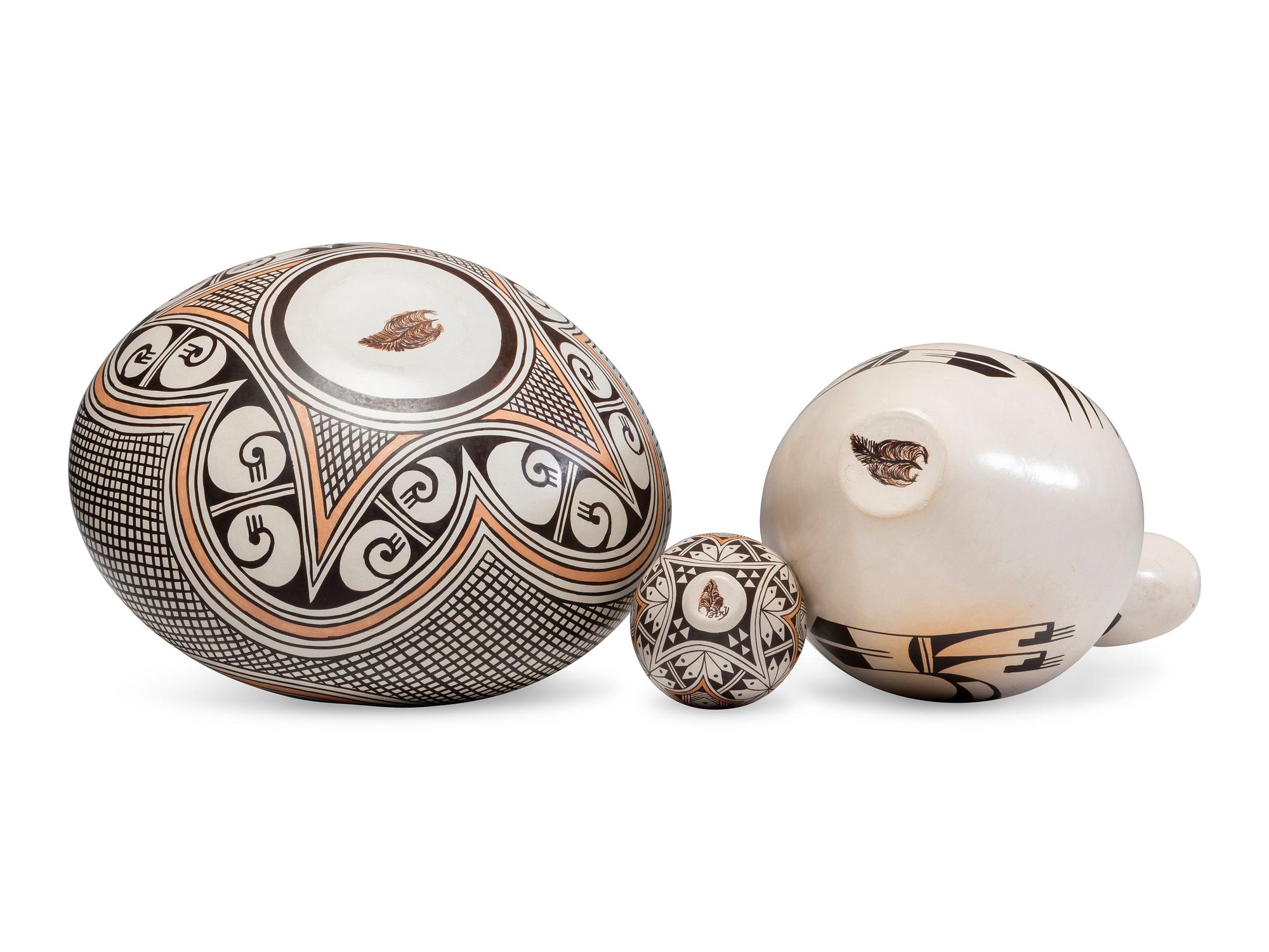 Pottery Wedding Vase and Jars
