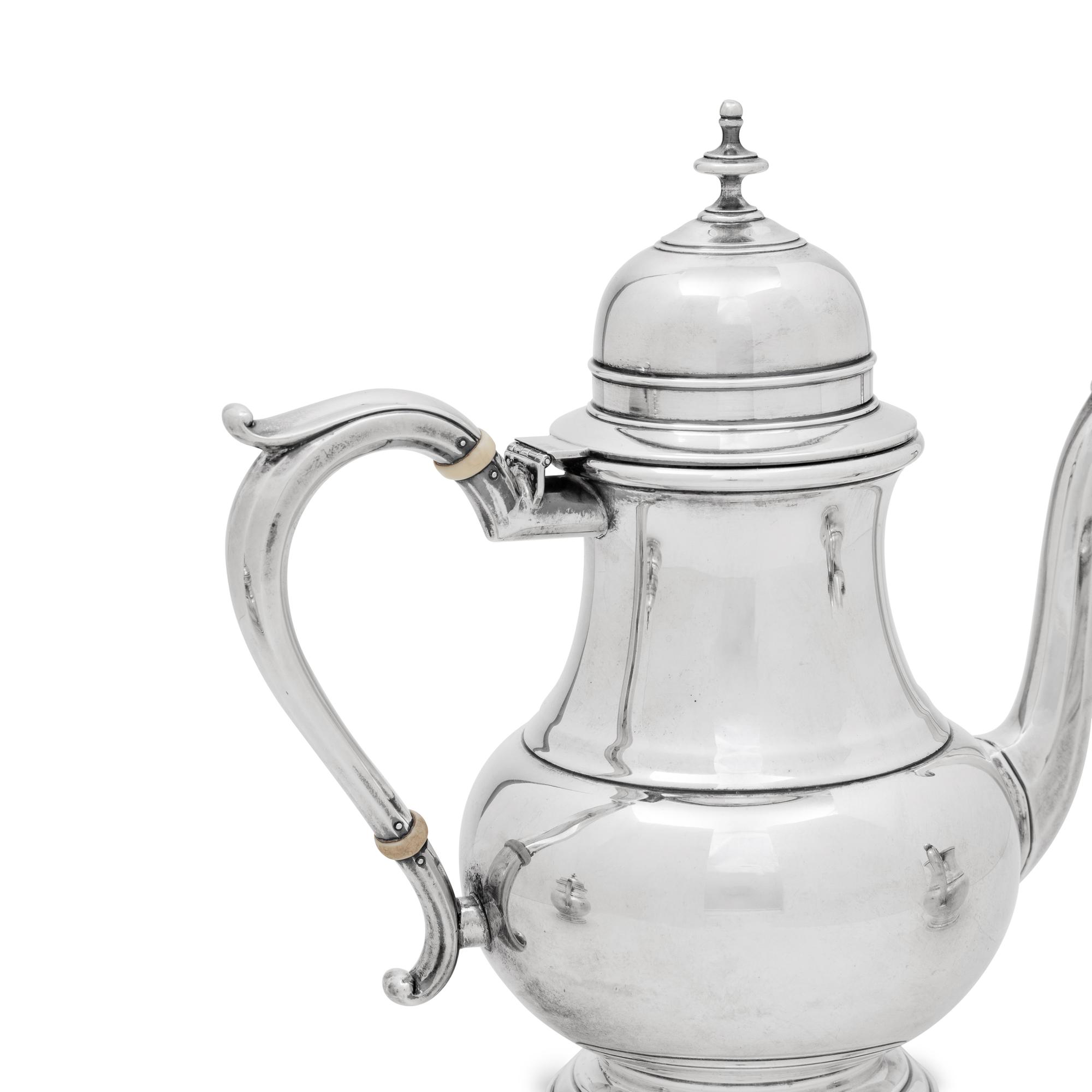 An American Silver Three-Piece Coffee Service