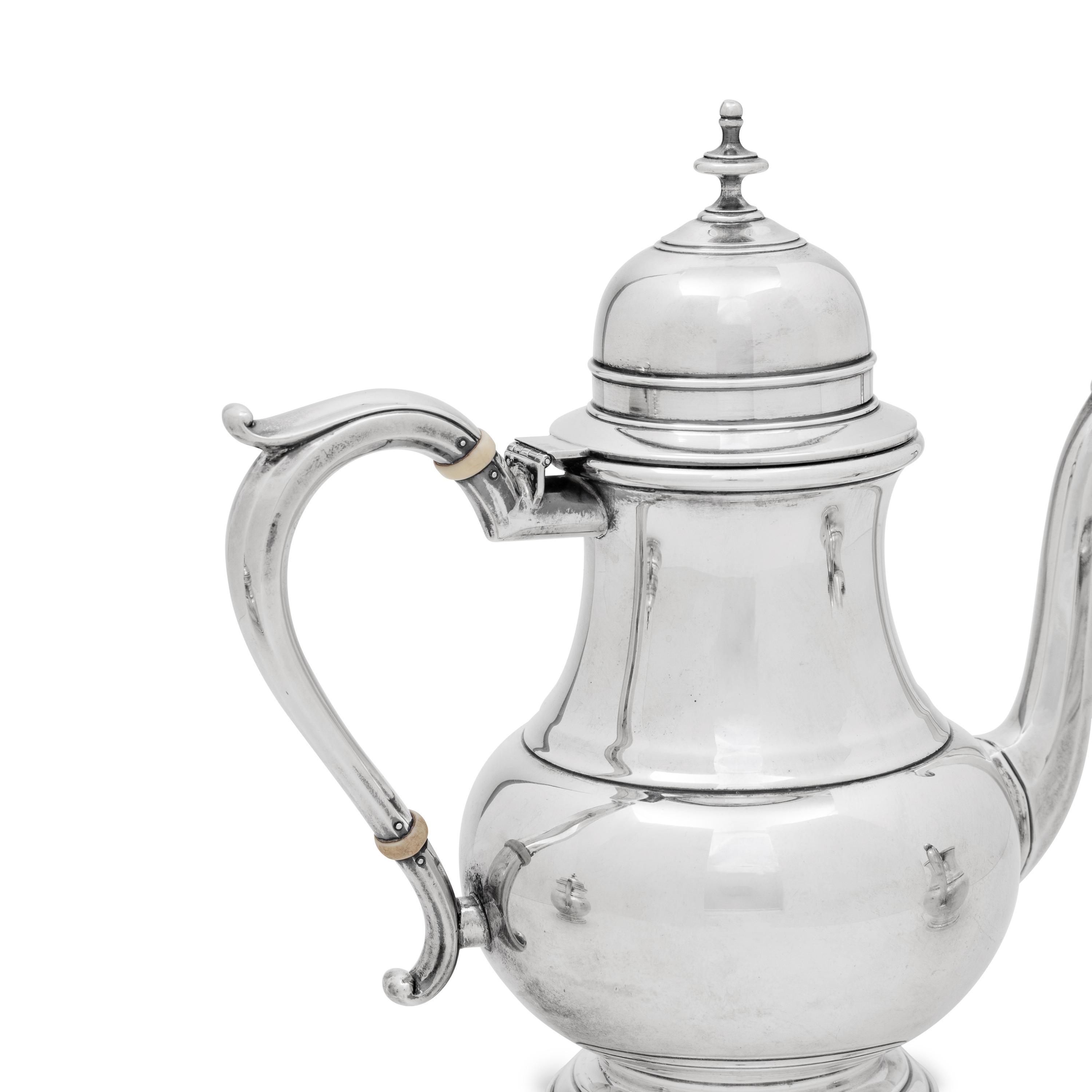 An American Silver Three-Piece Coffee Service