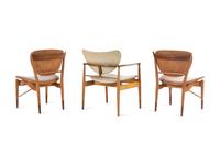 A Pair of Model 51 Side Chairs with a Model 48 Armchair