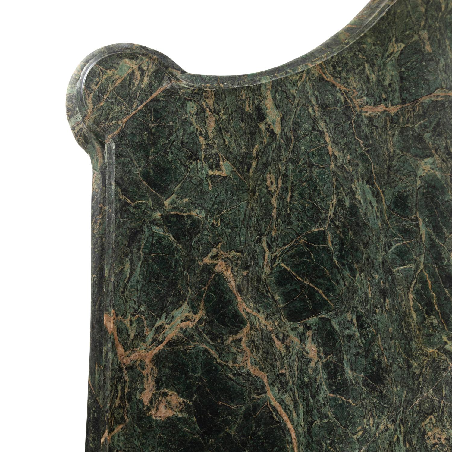 A Louis XVI Style Gilt Bronze Mounted Marble-Top Commode